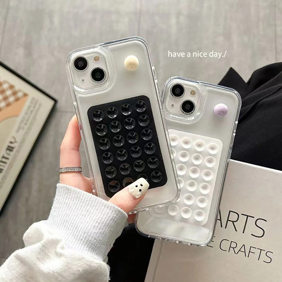 Phone Holder - Silikon-Saugnapf-Handyhalter-Matte, multifunktionaler Saugnapf-Wandständer, multifunktionaler Saugnapf-Wandständer, quadratisch,