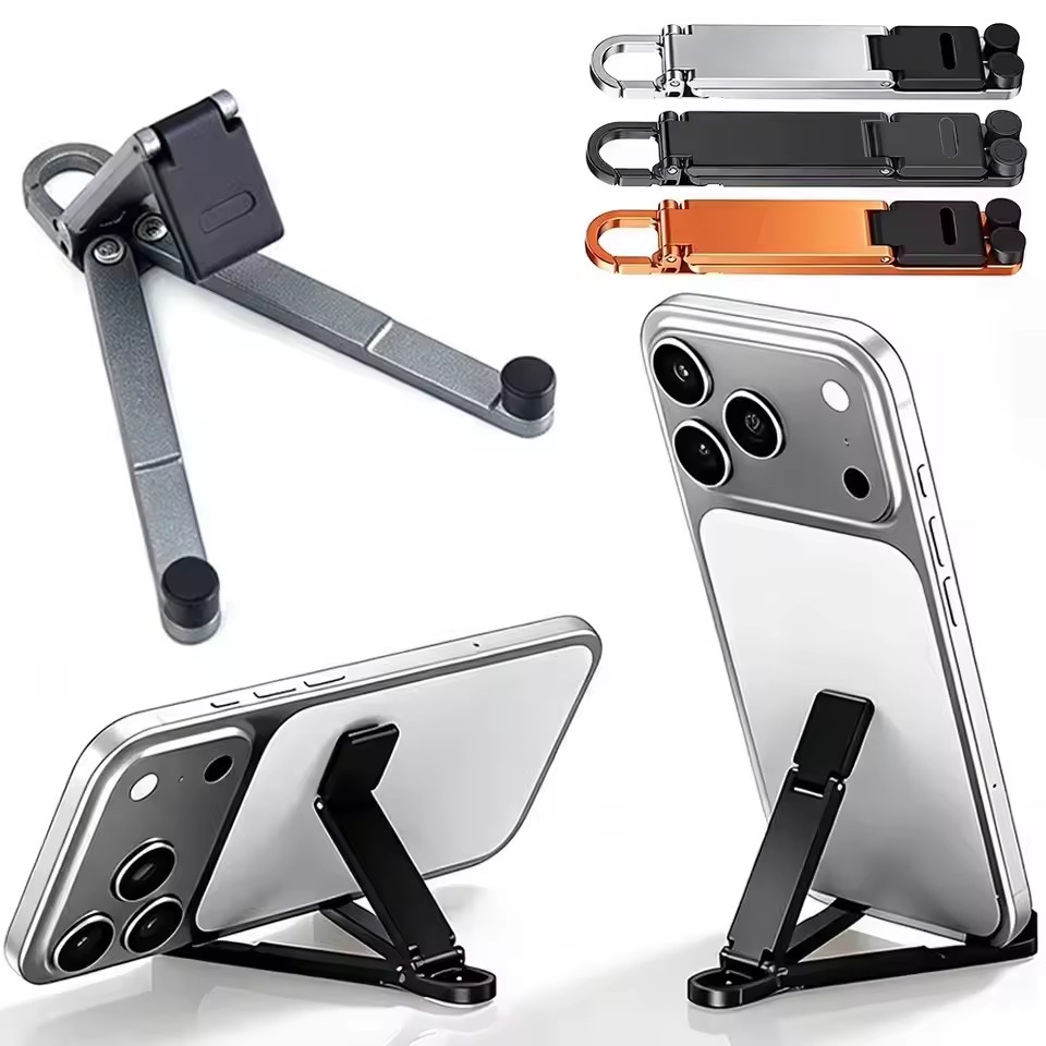 Phone Holder - Faltbarer Schlüsselanhänger-Handyständer, mehrfach verstellbar, leicht, für