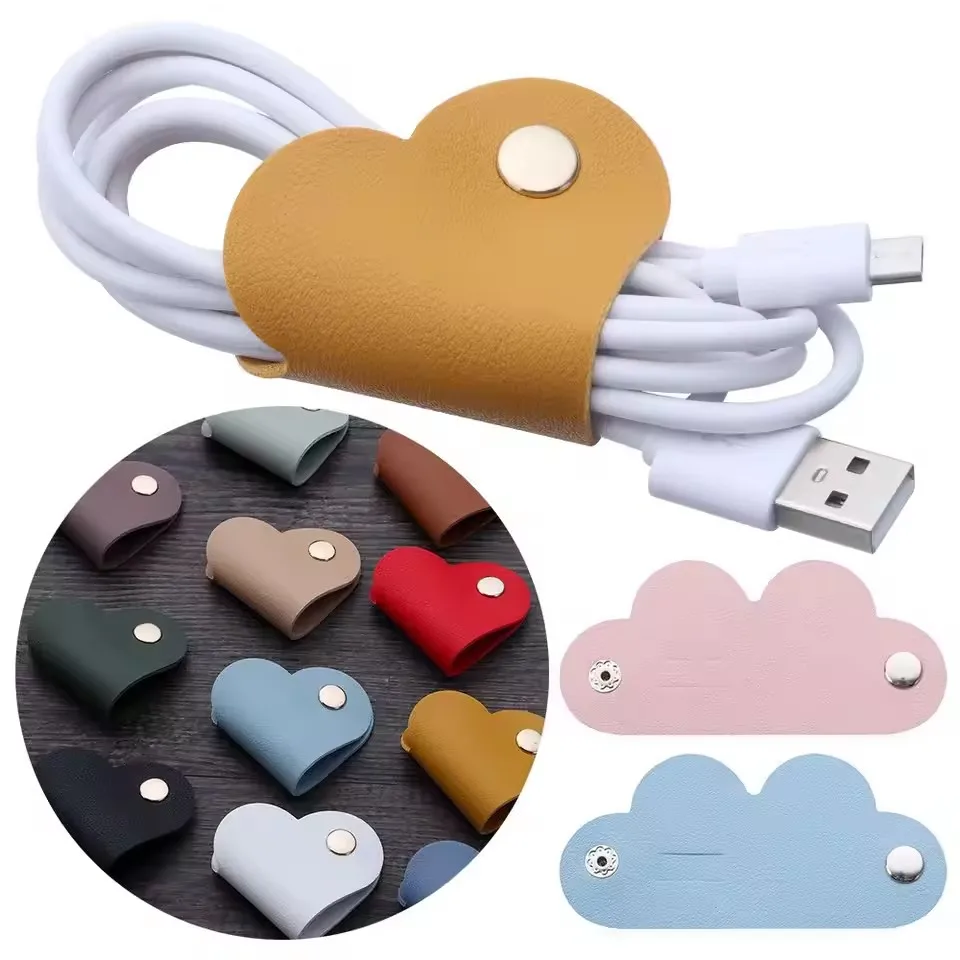 Cable Organizer - Multifunktionaler PU-Leder-Organizer für Telefon- und Datenkabel,