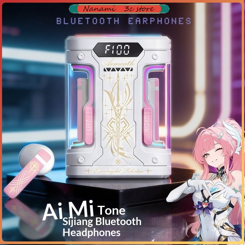 Headphones Wireless - Anime Elysia TWS Bluetooth-Kopfhörer, Semi-In-Ear Bluetooth