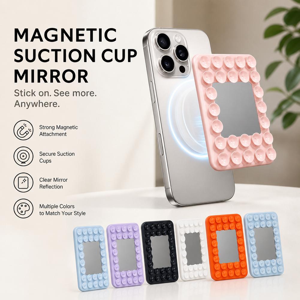 Phone Holder - Magnetischer Saugnapf-Handyhalter mit Spiegel für MagSafe