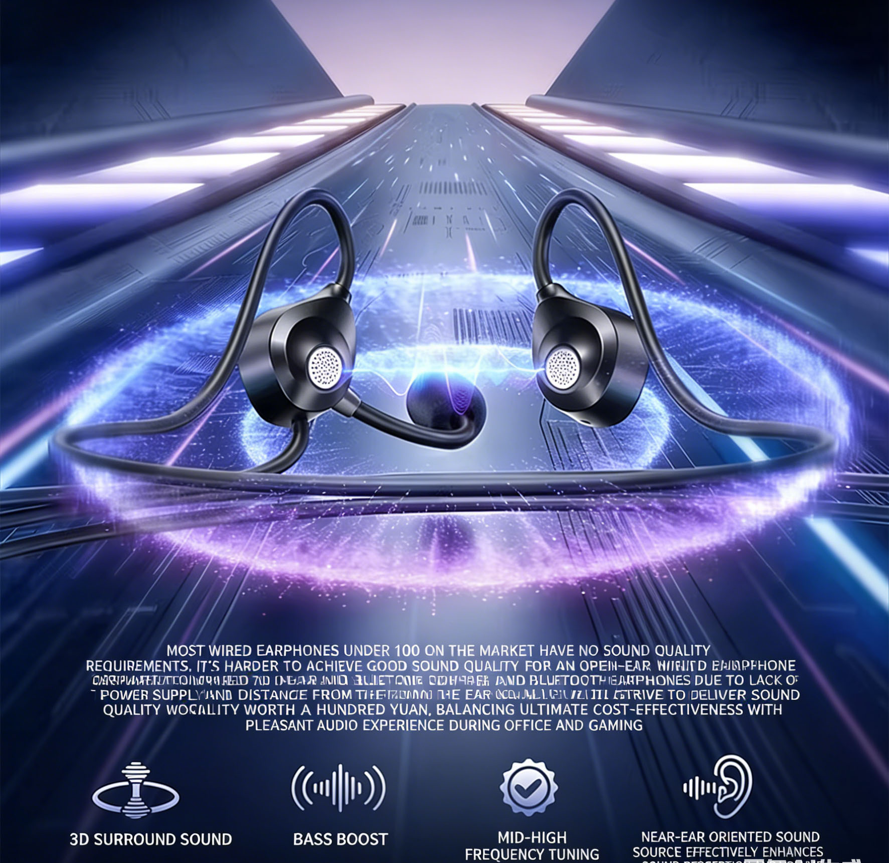 Open-Ear-Kopfhörer 3,5MM TYPE- – Headphones Wireless Bewertung und Preis